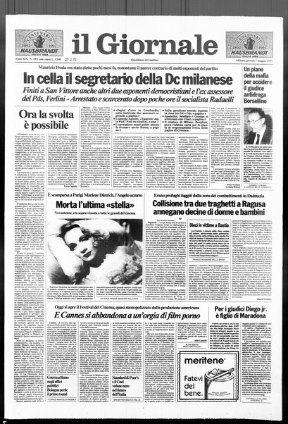 Il giornale : quotidiano del mattino